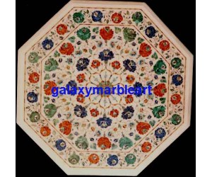 Inlay work marble table top 26" WP-2657